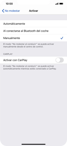 Pulsa el ajuste deseado.