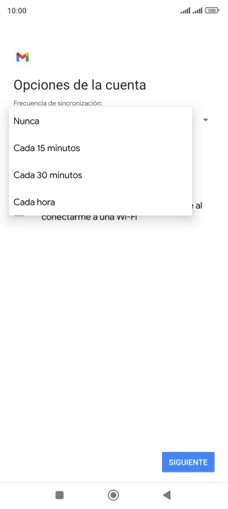 Pulsa el ajuste deseado.