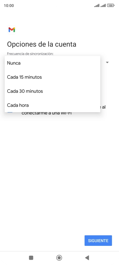 Pulsa el ajuste deseado.