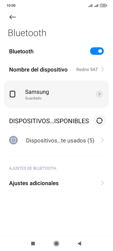Pulsa la tecla de inicio para terminar y regresar a la pantalla de inicio.