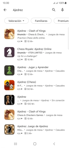 Pulsa la app deseada.