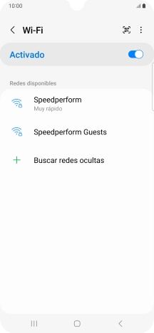 Pulsa la red wifi deseada.