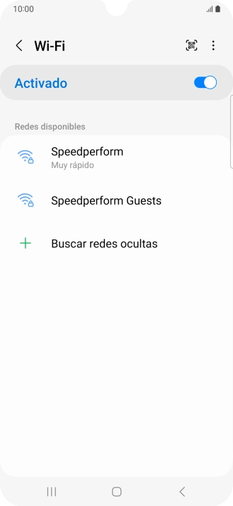 Pulsa la red wifi deseada.
