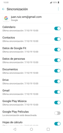 Pulsa la tecla de inicio para terminar y regresar a la pantalla de inicio.