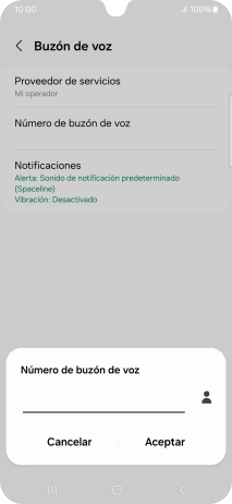 Introduce 22177 y pulsa Aceptar.