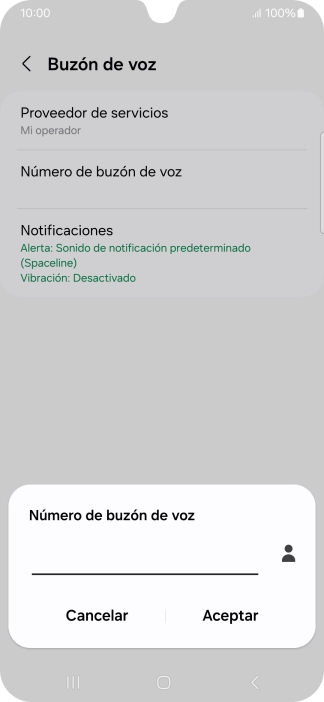 Introduce 22177 y pulsa Aceptar.