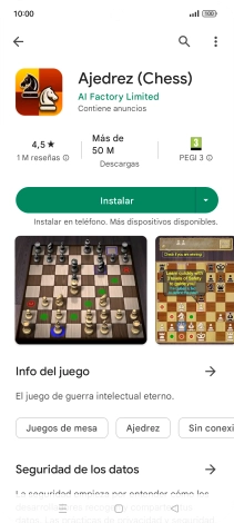 Pulsa Instalar y sigue las indicaciones de la pantalla para instalar la app.