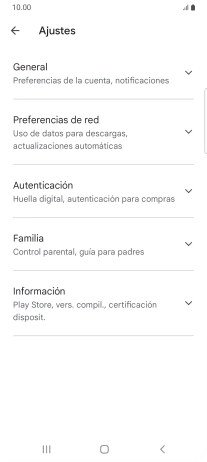 Pulsa Preferencias de red.