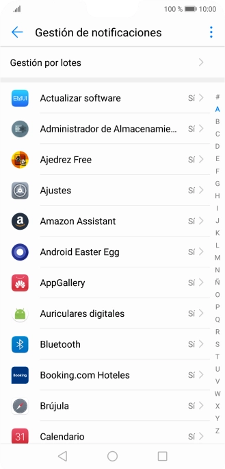 Pulsa la app deseada.