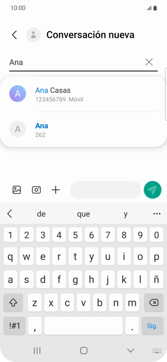 Pulsa el contacto deseado.