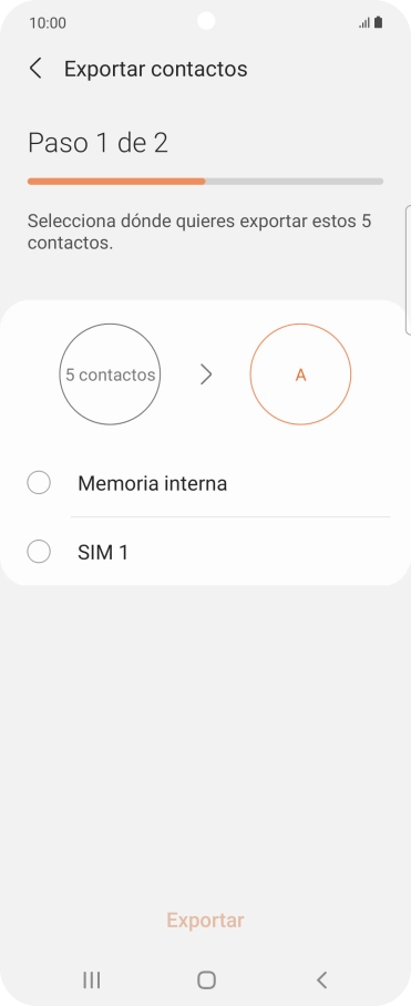 Pulsa el nombre de la tarjeta SIM.