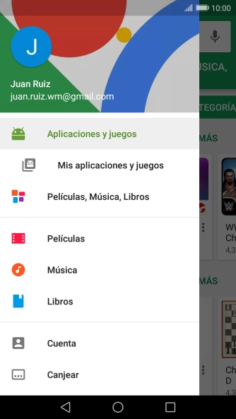 Pulsa Mis aplicaciones y juegos.
