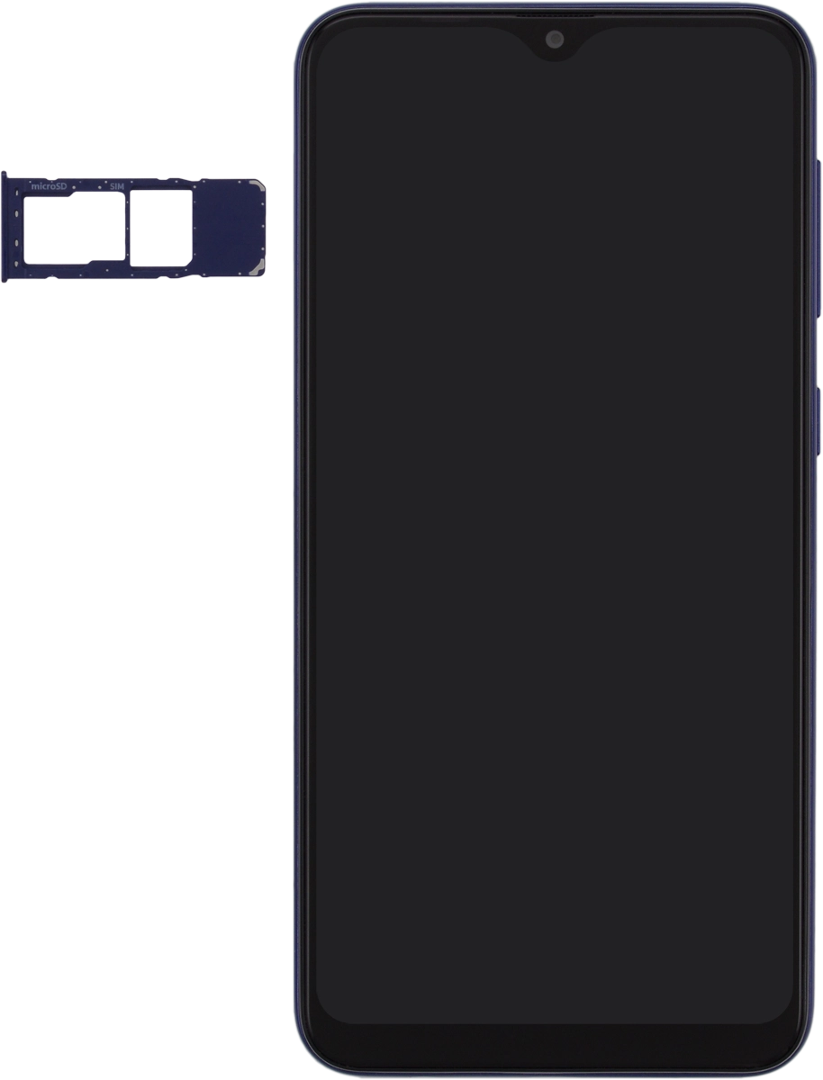 Gira la tarjeta SIM de modo que la esquina biselada de la tarjeta coincida con la esquina biselada de su contenedor. A continuación insértala en el contenedor.