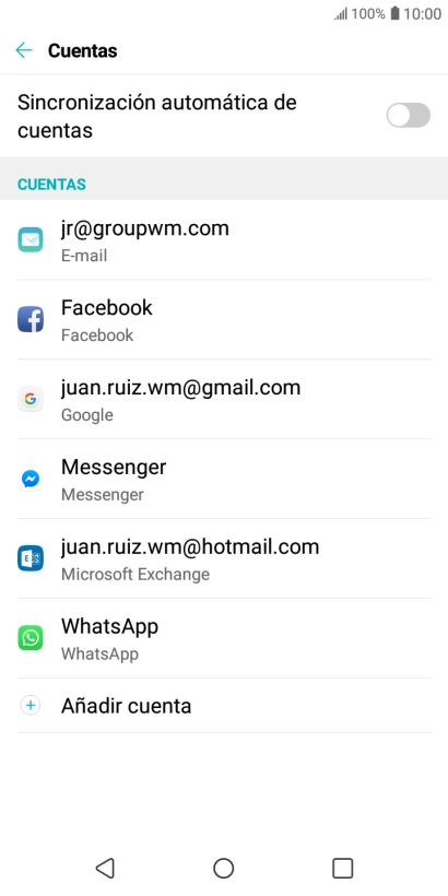 Pulsa el indicador junto a 