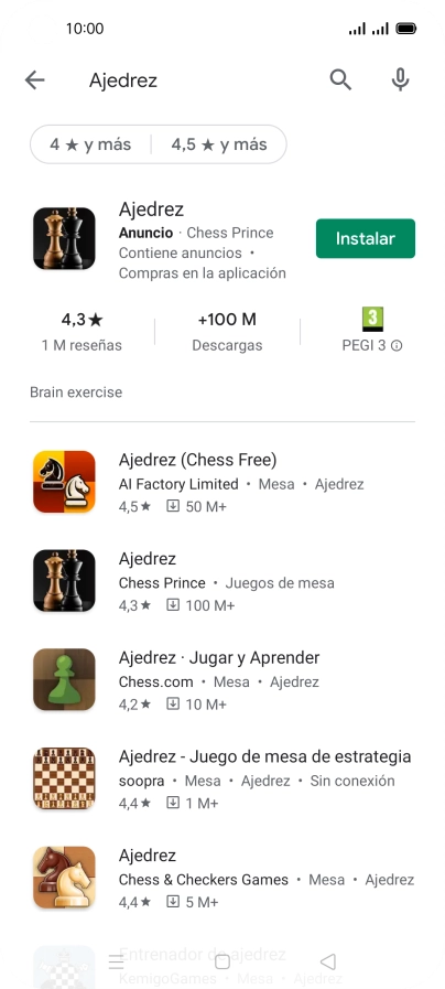 Pulsa la app deseada.