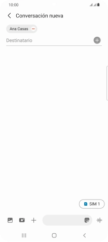 Pulsa el icono de tarjeta SIM para seleccionar la tarjeta SIM deseada.