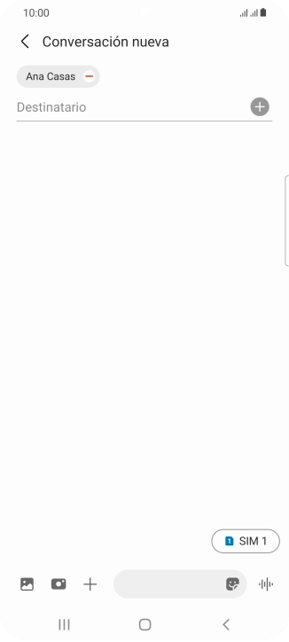 Pulsa el icono de tarjeta SIM para seleccionar la tarjeta SIM deseada.