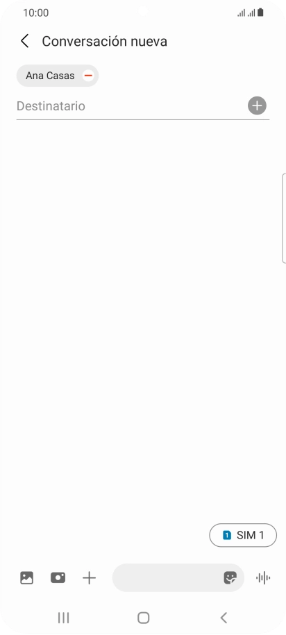 Pulsa el icono de tarjeta SIM para seleccionar la tarjeta SIM deseada.