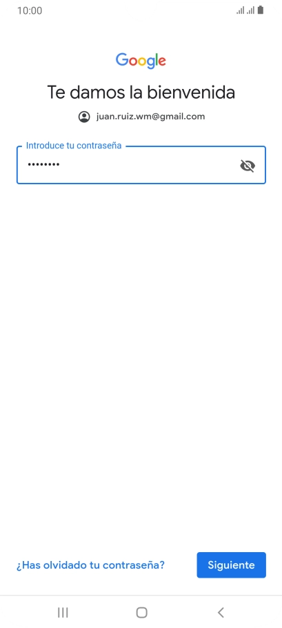 Pulsa Siguiente.