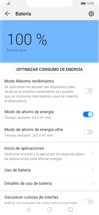 Pulsa la tecla de inicio para terminar y regresar a la pantalla de inicio.