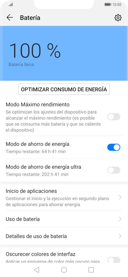 Pulsa la tecla de inicio para terminar y regresar a la pantalla de inicio.