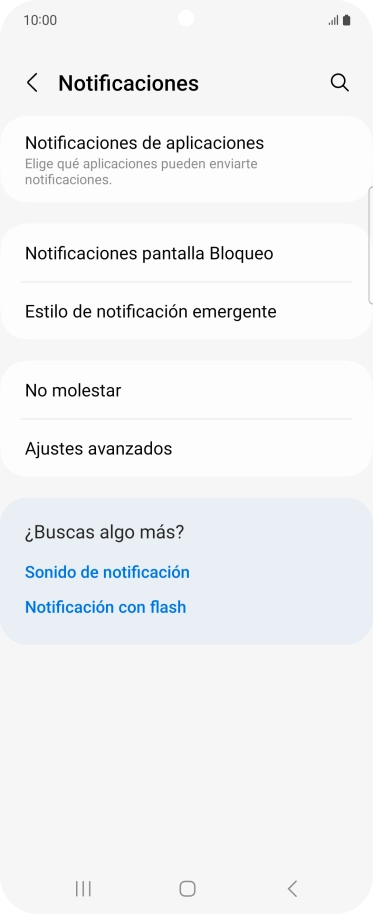 Pulsa Notificaciones de aplicaciones.