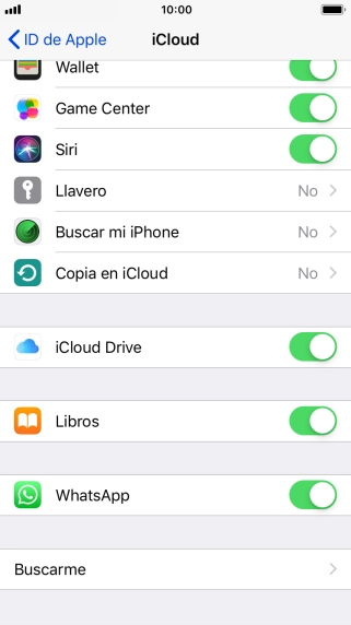 Pulsa Copia en iCloud.