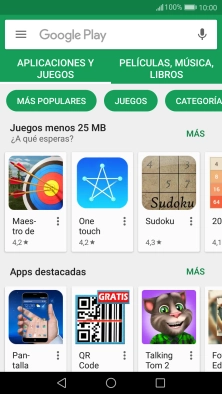 Pulsa en el campo de búsqueda.