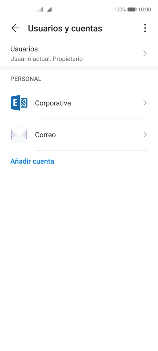 Pulsa el tipo de cuenta deseado.