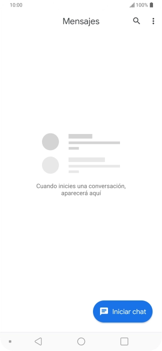 Pulsa Iniciar chat.