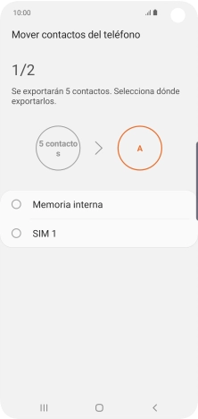 Pulsa el nombre de la tarjeta SIM.