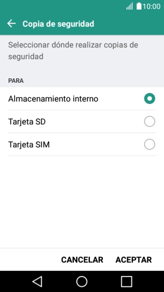 Pulsa Tarjeta SIM.