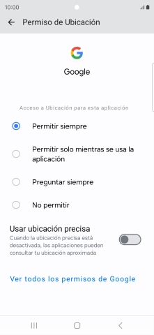 Pulsa el ajuste deseado.