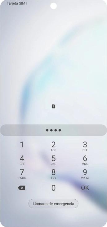 Si lo solicita el teléfono, introduce el código PIN y pulsa OK.