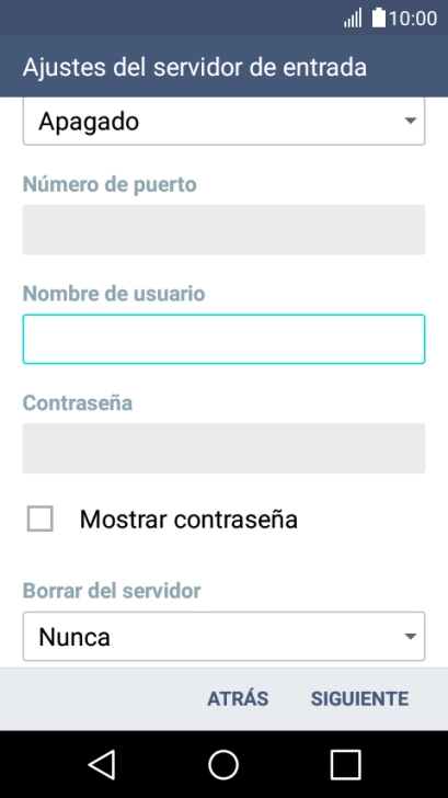 Pulsa la lista desplegable bajo 