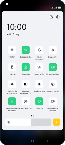 Pulsa la tecla de inicio para terminar y regresar a la pantalla de inicio.
