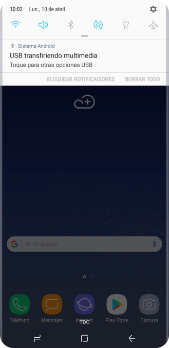 Pulsa el icono de conexiones.