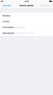 Pulsa Contraseña e introduce la contraseña de tu cuenta de correo electrónico.