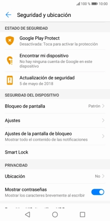 Pulsa Bloqueo de pantalla.