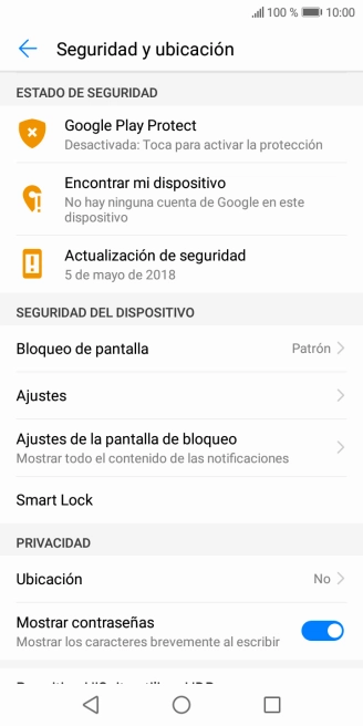 Pulsa Bloqueo de pantalla.