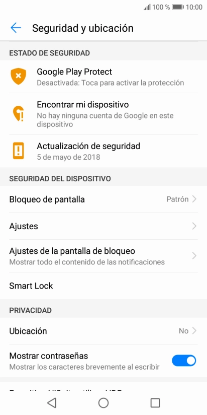 Pulsa Bloqueo de pantalla.