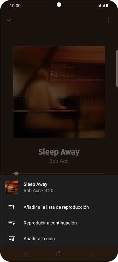 Pulsa Añadir a lista de reproducción.