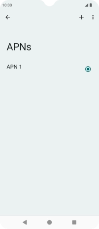 Pulsa el icono de nueva conexión de datos.