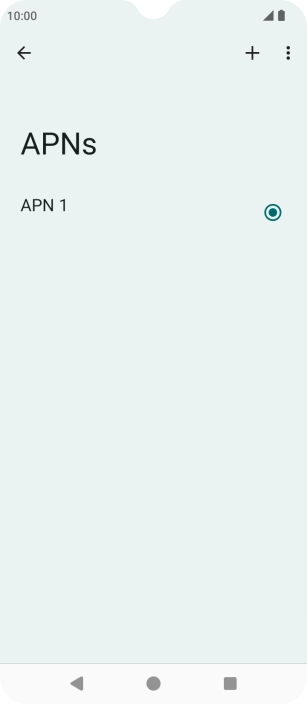 Pulsa el icono de nueva conexión de datos.