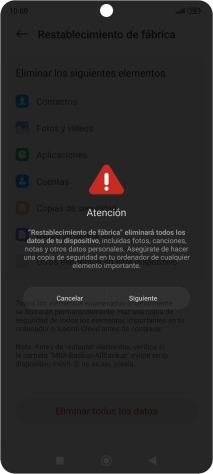 Pulsa Siguiente.