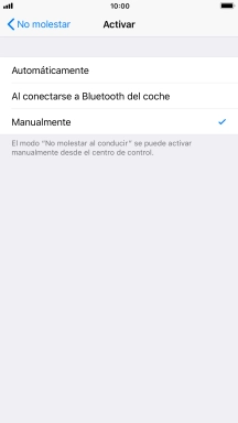 Pulsa el ajuste deseado.