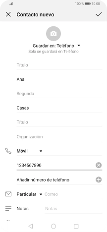 Pulsa el icono de aceptar.