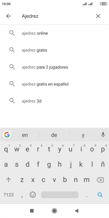 Introduce el nombre del tema o de la app y pulsa el icono de búsqueda.
