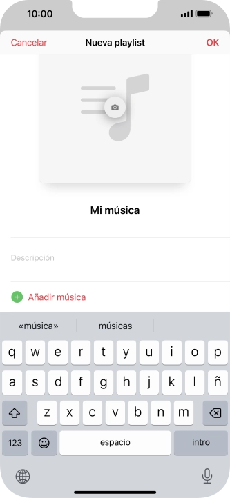 Pulsa Añadir música.