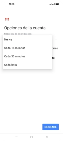 Pulsa el ajuste deseado.